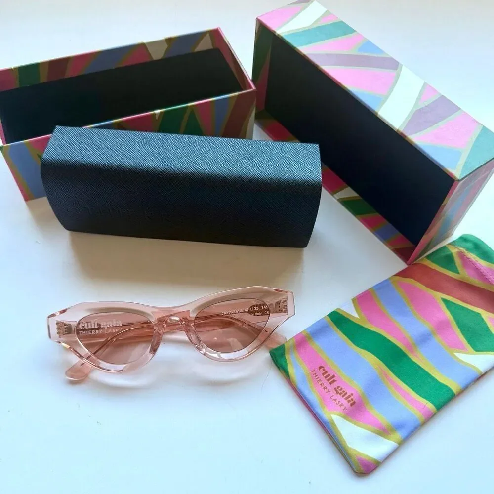 New Cult Gaia X Thiery Lasry Jaya 49mm cat eye sunglasses in pink frame color